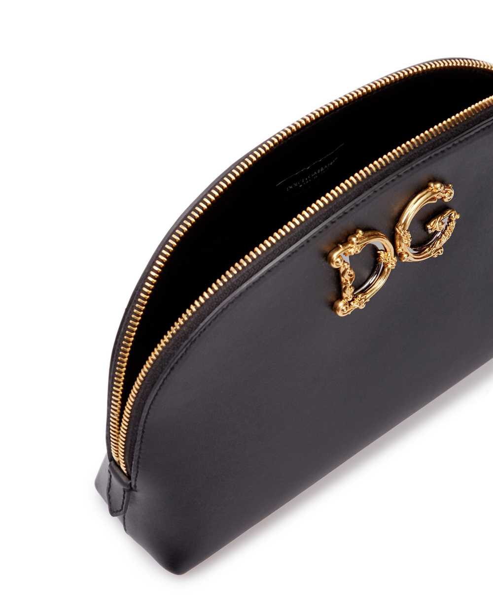 Шкіряна косметичка Dolce&Gabbana BI2924-AX121, чорний колір • Купити в інтернет-магазині Kameron