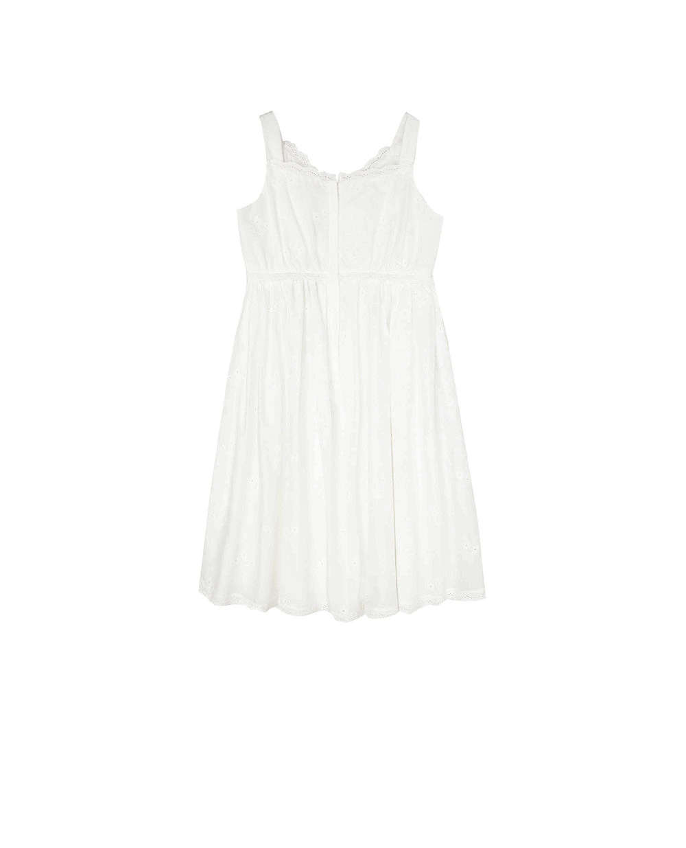 Детский сарафан Dolce&Gabbana Kids L53DB4-HLM6Q-S, белый цвет • Купить в интернет-магазине Kameron