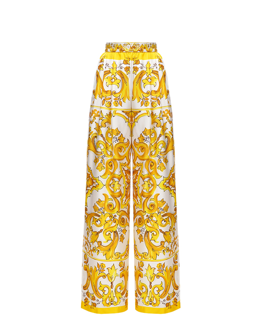 Dolce&Gabbana Шовкові штани палаццо - Артикул: FTC63T-HI1BE