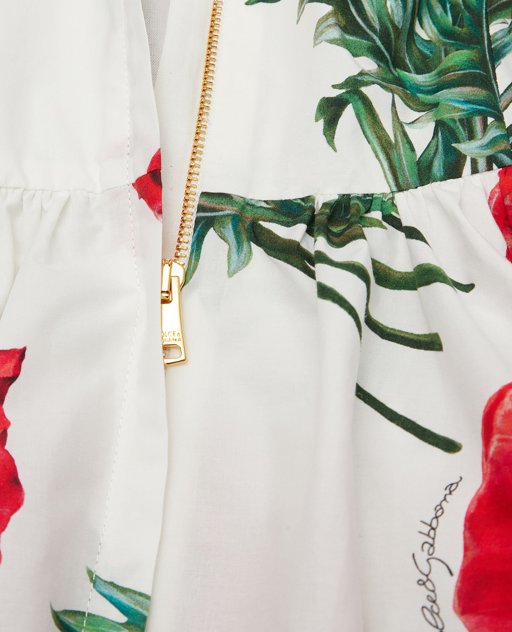 Дитяча сукня Dolce&Gabbana Kids L53DI6-HS5O1-S, білий колір • Купити в інтернет-магазині Kameron