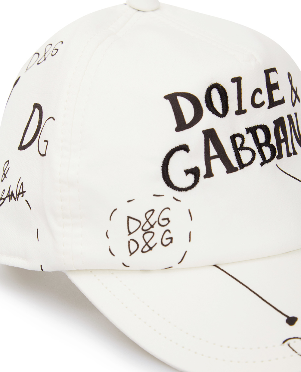 Бейсболка Dolce&Gabbana LB4H87-G7XCQ, білий колір • Купити в інтернет-магазині Kameron