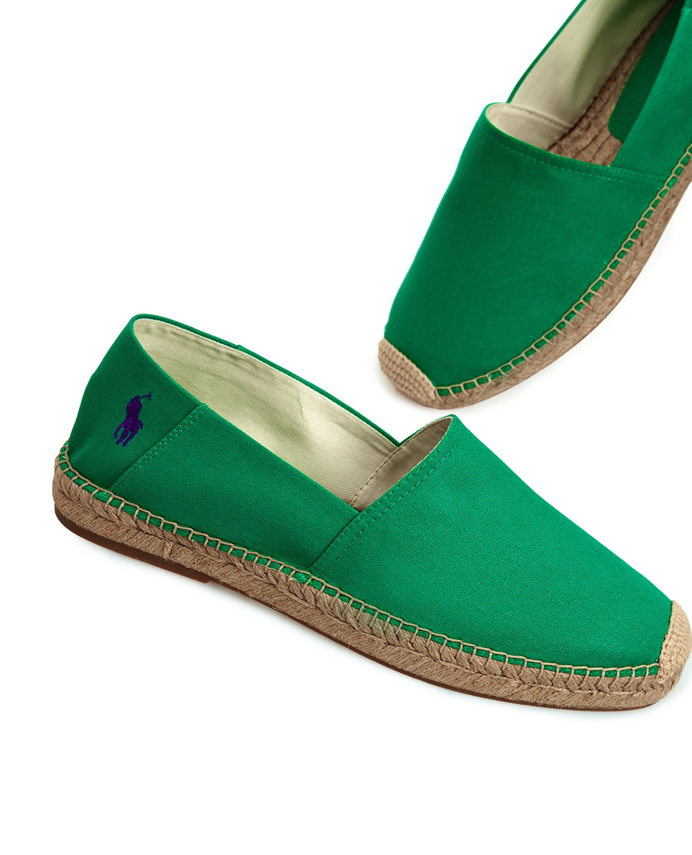 Эспадрильи Polo Ralph Lauren 803838196002, зеленый цвет • Купить в интернет-магазине Kameron