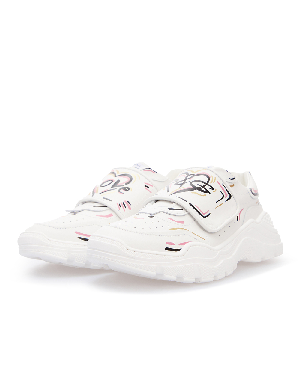 Шкіряні кросівки Dolce&Gabbana D11016-AJ931-M, білий колір • Купити в інтернет-магазині Kameron