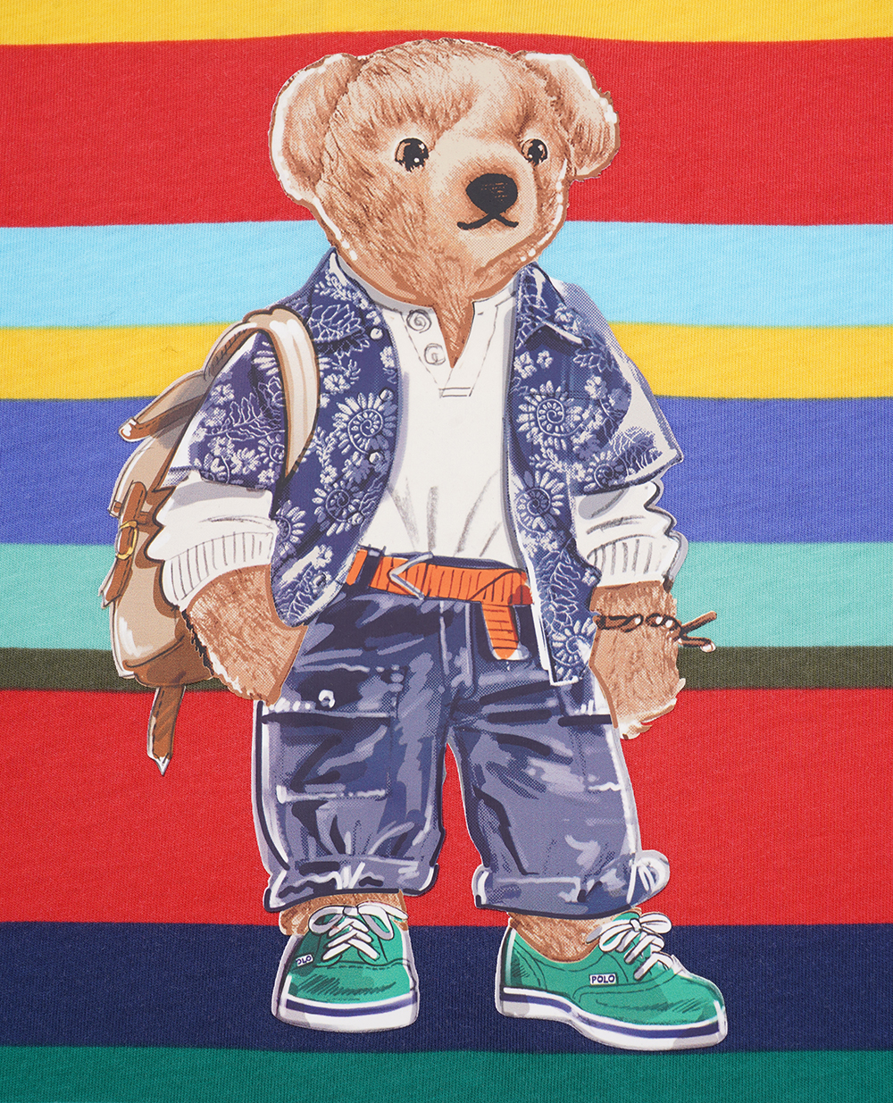 Детская футболка Polo Bear Polo Ralph Lauren Kids 322910223001, разноцветный цвет • Купить в интернет-магазине Kameron