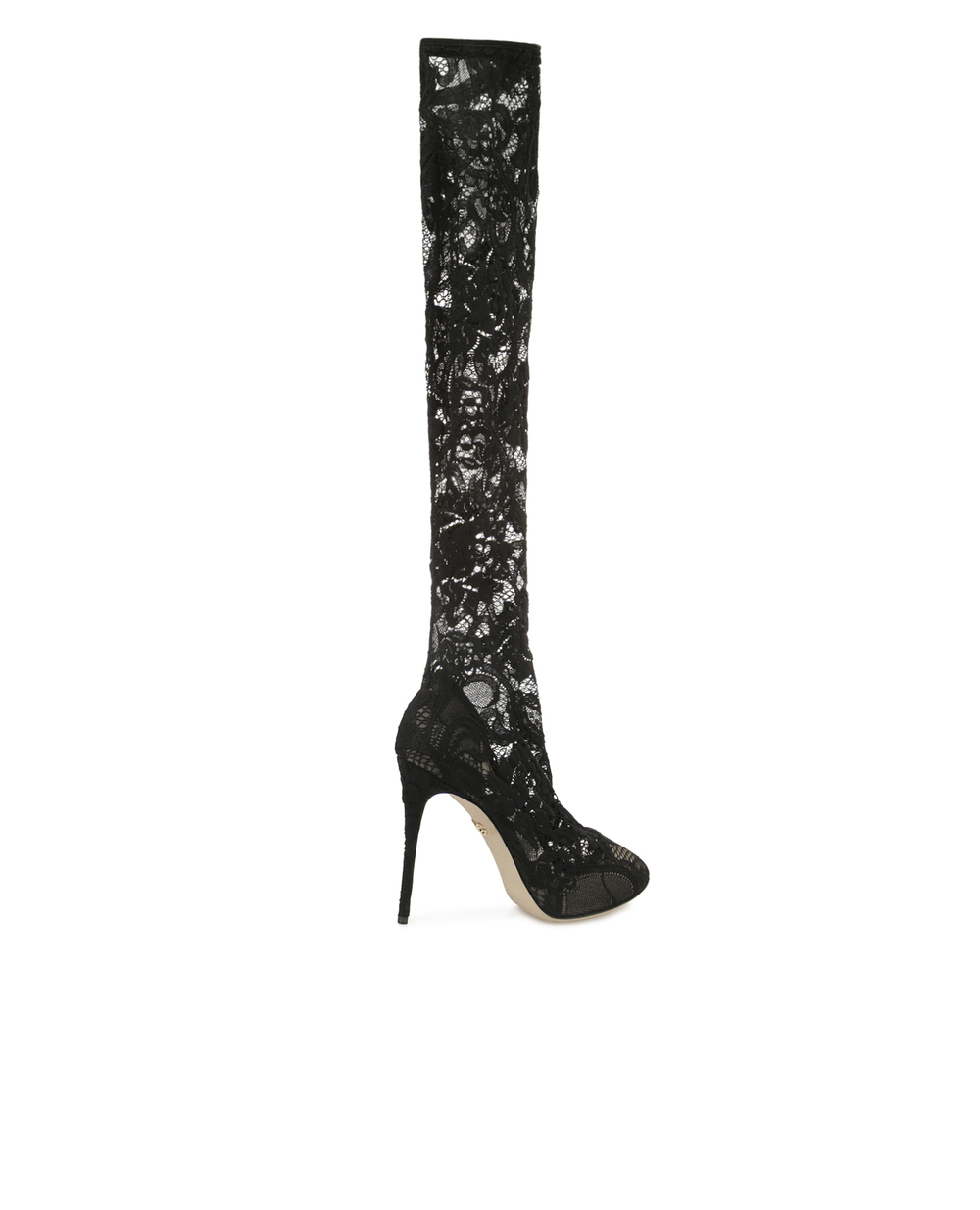 Кружевные сапоги Dolce&Gabbana CU0361-AG690, черный цвет • Купить в интернет-магазине Kameron
