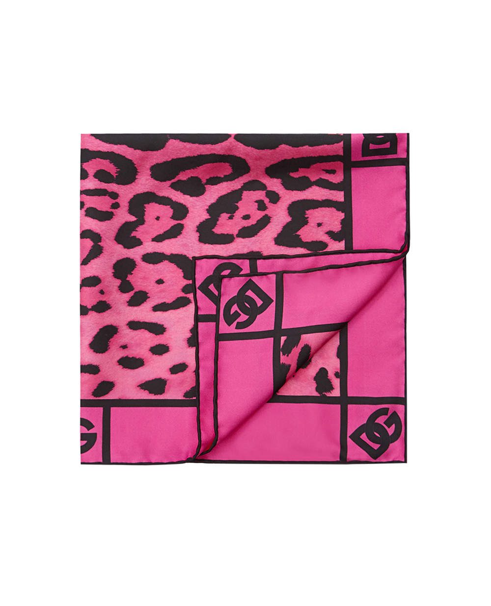 Шелковый платок Dolce&Gabbana FN093R-G0TGK, розовый цвет • Купить в интернет-магазине Kameron