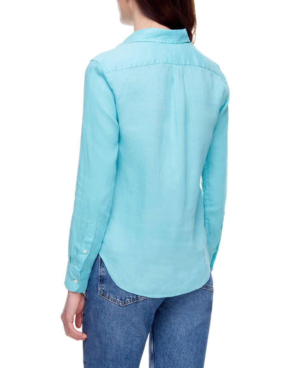 Льняная рубашка Polo Ralph Lauren 211827658011, голубой цвет • Купить в интернет-магазине Kameron