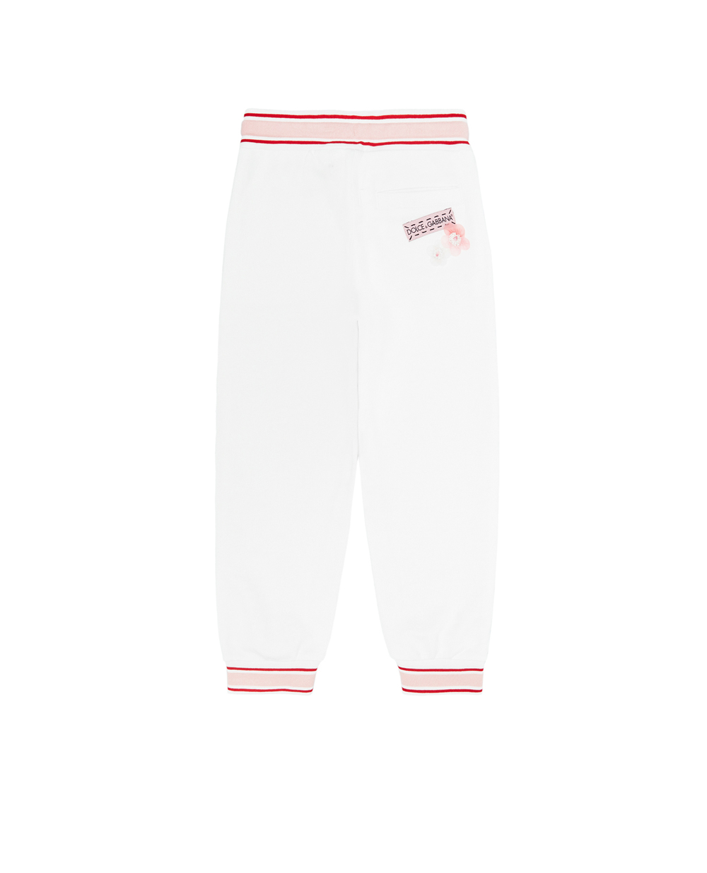 Детские спортивные брюки Dolce&Gabbana Kids L5JP4A-G7YFB-S, белый цвет • Купить в интернет-магазине Kameron