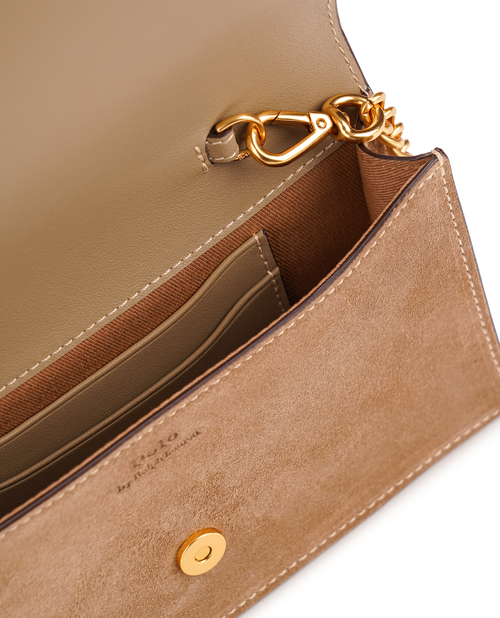 Кожаная сумка Polo ID Chain Wallet Polo Ralph Lauren 427928779001, бежевый цвет • Купить в интернет-магазине Kameron