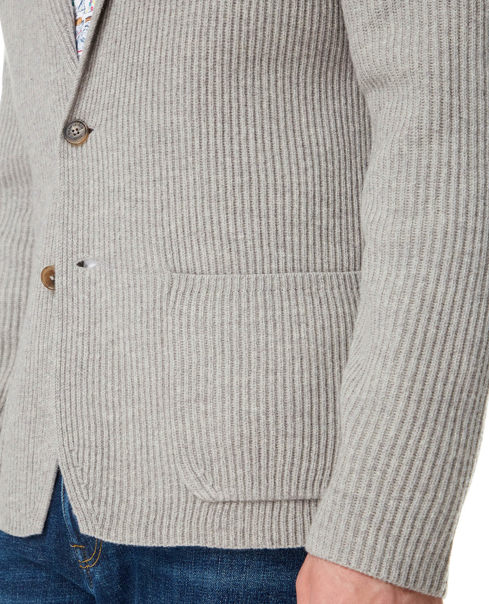 Шерстяной кардиган Polo Ralph Lauren 710858002001, серый цвет • Купить в интернет-магазине Kameron