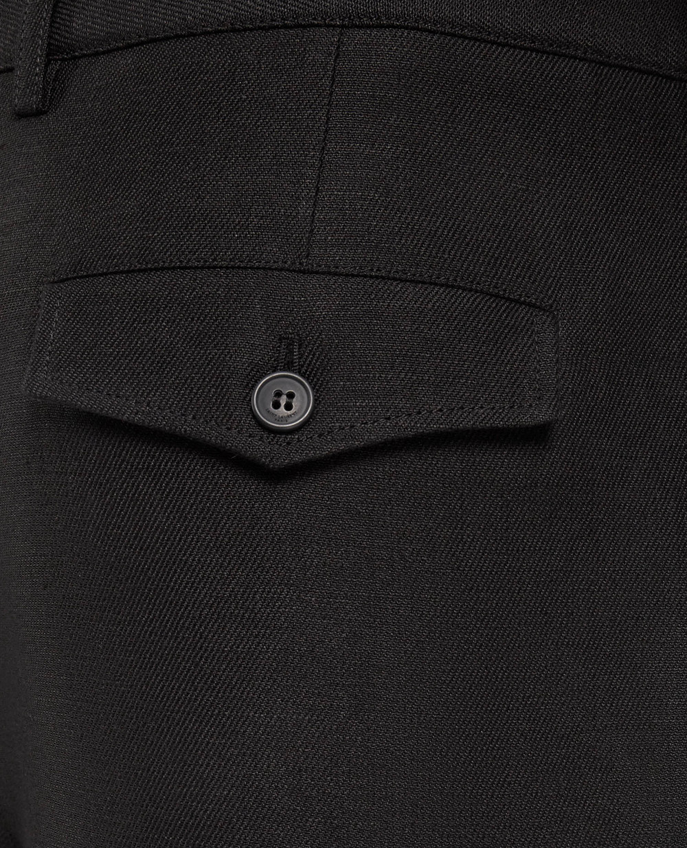 Льняные шорты Saint Laurent 638542-Y1C47, черный цвет • Купить в интернет-магазине Kameron