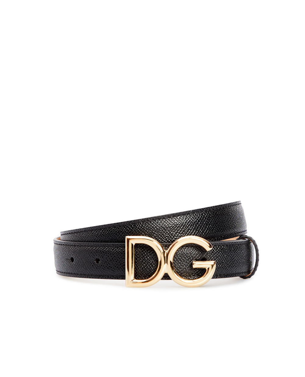 Шкіряний ремінь Dolce&Gabbana BE1325-A1001, чорний колір • Купити в інтернет-магазині Kameron