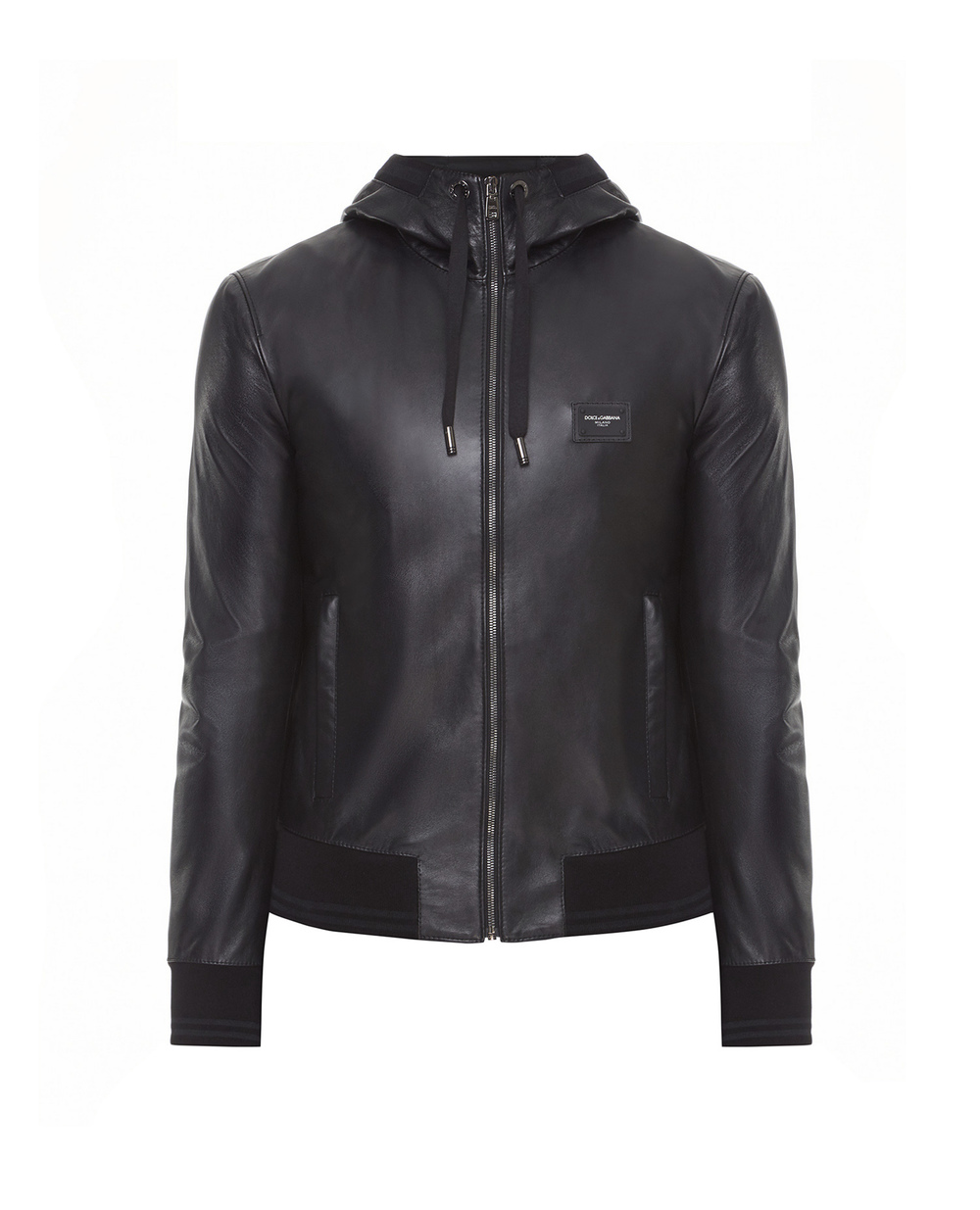 Шкіряна куртка Dolce&Gabbana G9PB8L-FUL89, чорний колір • Купити в інтернет-магазині Kameron