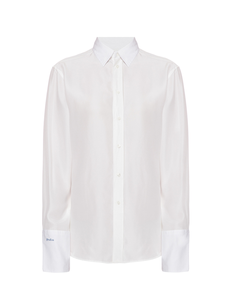 Шелковая блуза Polo Ralph Lauren 211745476001, белый цвет • Купить в интернет-магазине Kameron