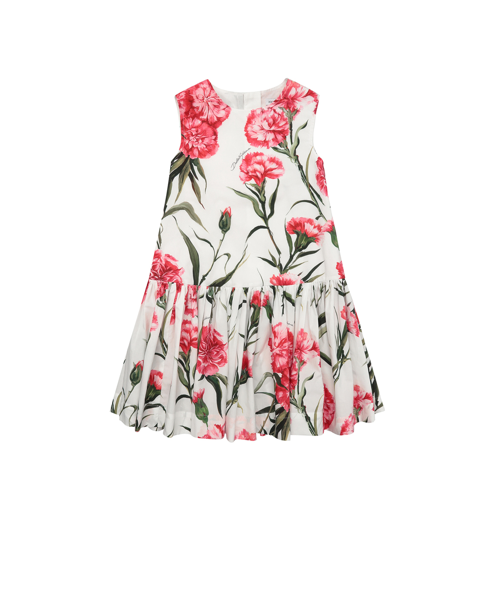 Детское платье Dolce&Gabbana Kids L53DH9-HS5O0-S, белый цвет • Купить в интернет-магазине Kameron