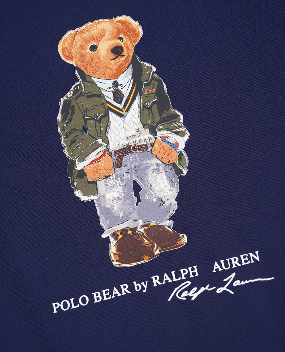Детская футболка Polo Bear Polo Ralph Lauren Kids 323853828027, темно-синий цвет • Купить в интернет-магазине Kameron