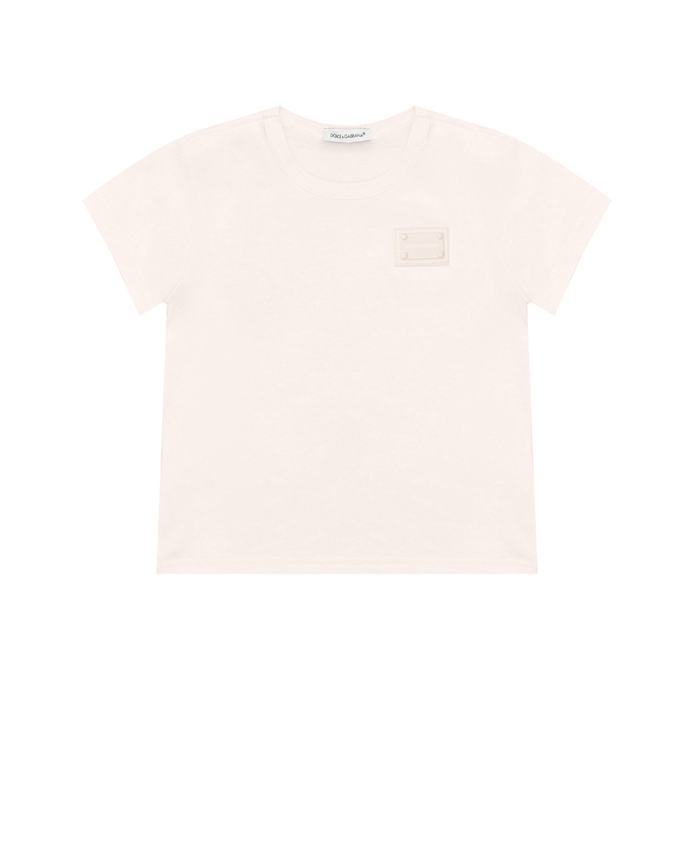 Детская футболка Dolce&Gabbana Kids L1JT7T-G7OLK, розовый цвет • Купить в интернет-магазине Kameron