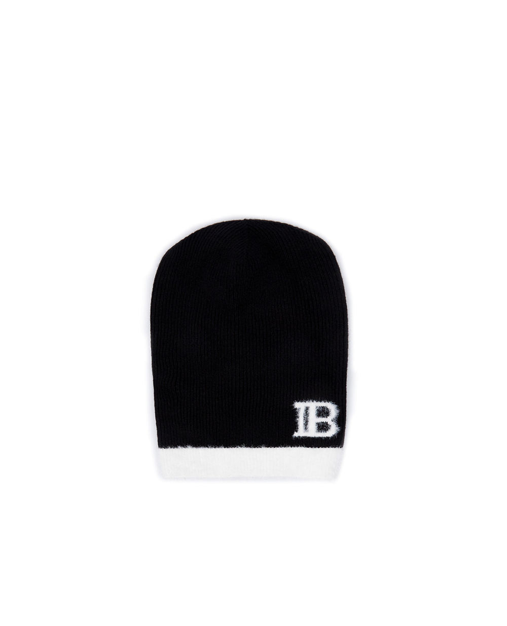 Шерстяная шапка Balmain UF19993K158, черный цвет • Купить в интернет-магазине Kameron