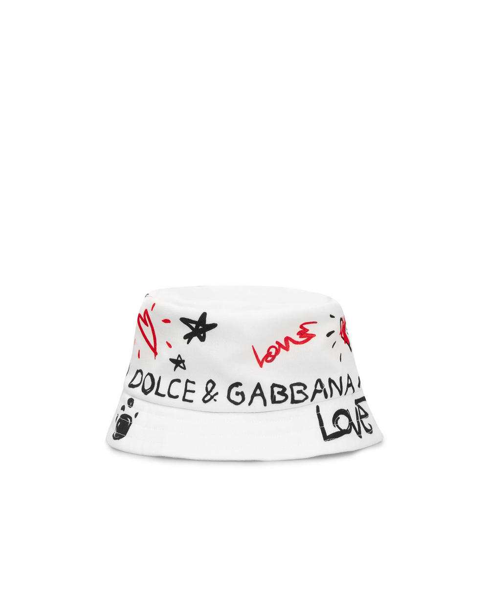 Подарунковий набір (ромпер, панама) Dolce&Gabbana Kids L1JO4E-G7B8W, білий колір • Купити в інтернет-магазині Kameron