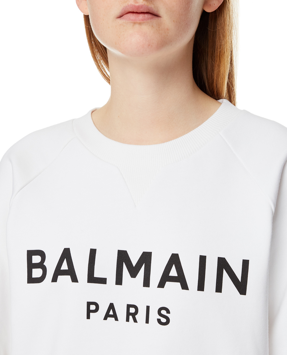 Світшот Balmain YF1JQ001BB02, білий колір • Купити в інтернет-магазині Kameron