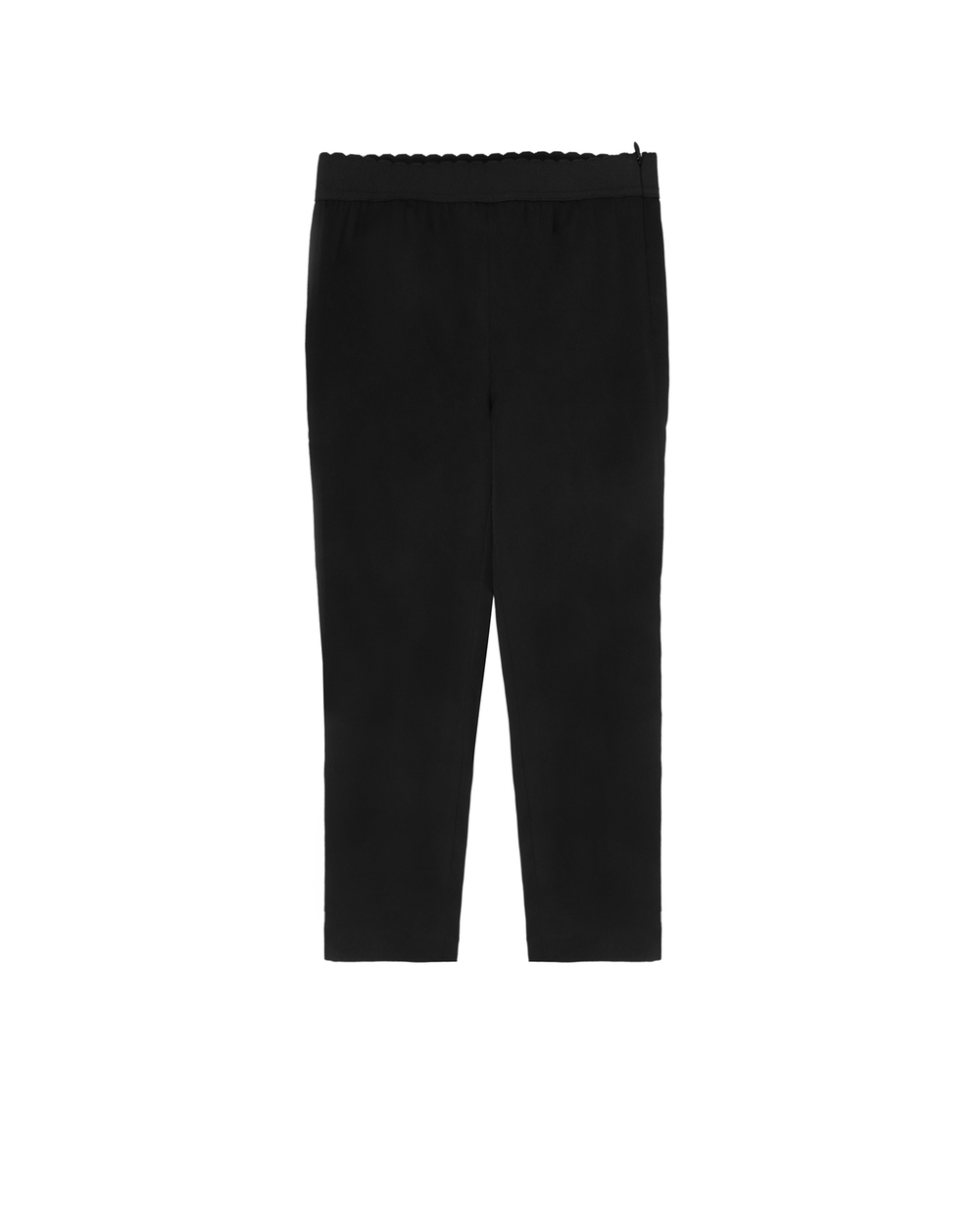 Шелковые брюки Dolce&Gabbana Kids L51P51-FUABF-S, черный цвет • Купить в интернет-магазине Kameron
