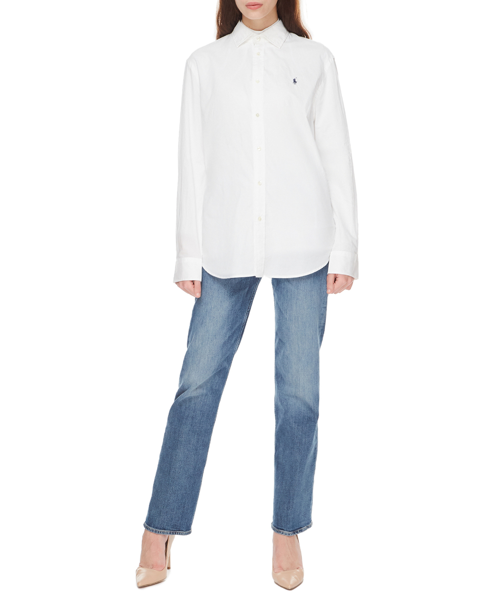 Рубашка Polo Ralph Lauren 211841951001, белый цвет • Купить в интернет-магазине Kameron