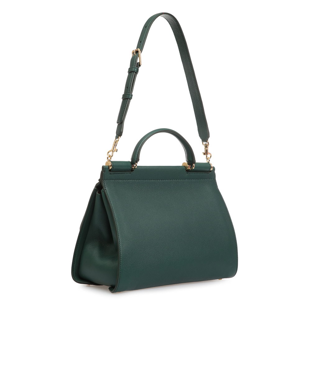 Шкіряна сумка Sicily Soft Medium Dolce&Gabbana BB6743-AA409, зелений колір • Купити в інтернет-магазині Kameron