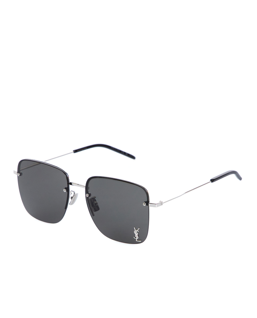 Солнцезащитные очки Saint Laurent SL 312 M-010, серебряный цвет • Купить в интернет-магазине Kameron