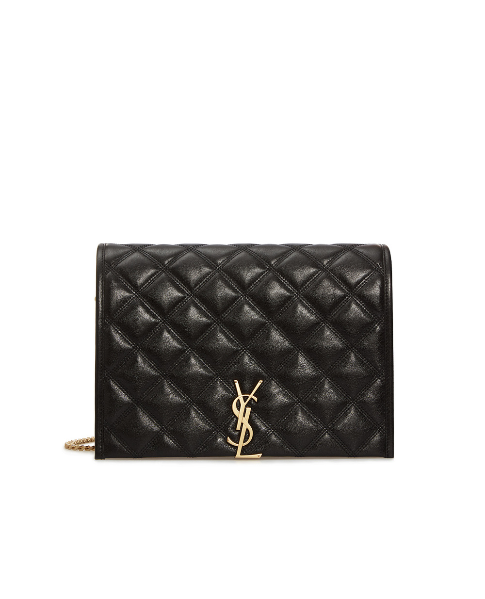 Шкіряна сумка Becky Saint Laurent 650770-1D319-, чорний колір • Купити в інтернет-магазині Kameron