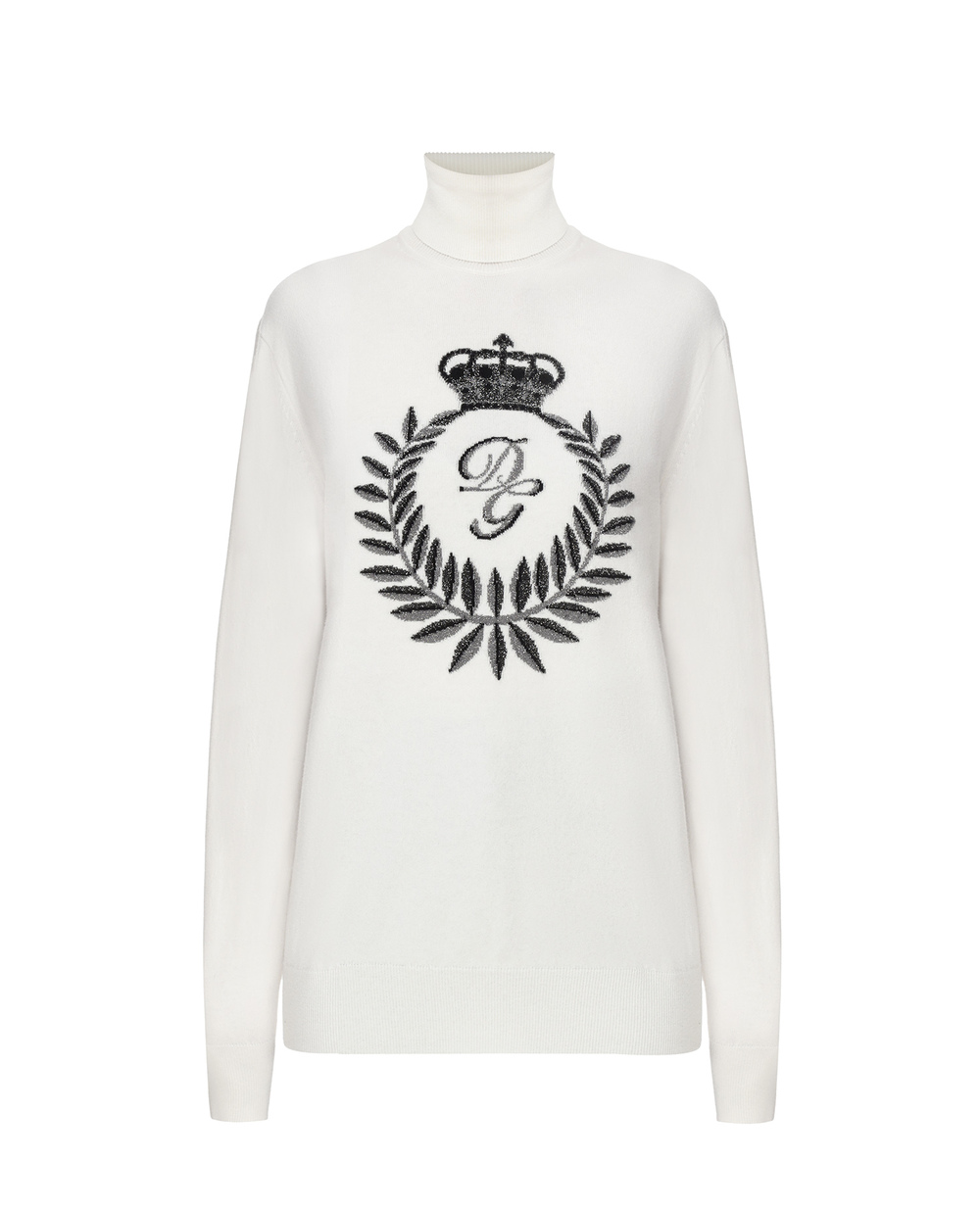 Кашемировый гольф Dolce&Gabbana FX832T-JAM2U, белый цвет • Купить в интернет-магазине Kameron