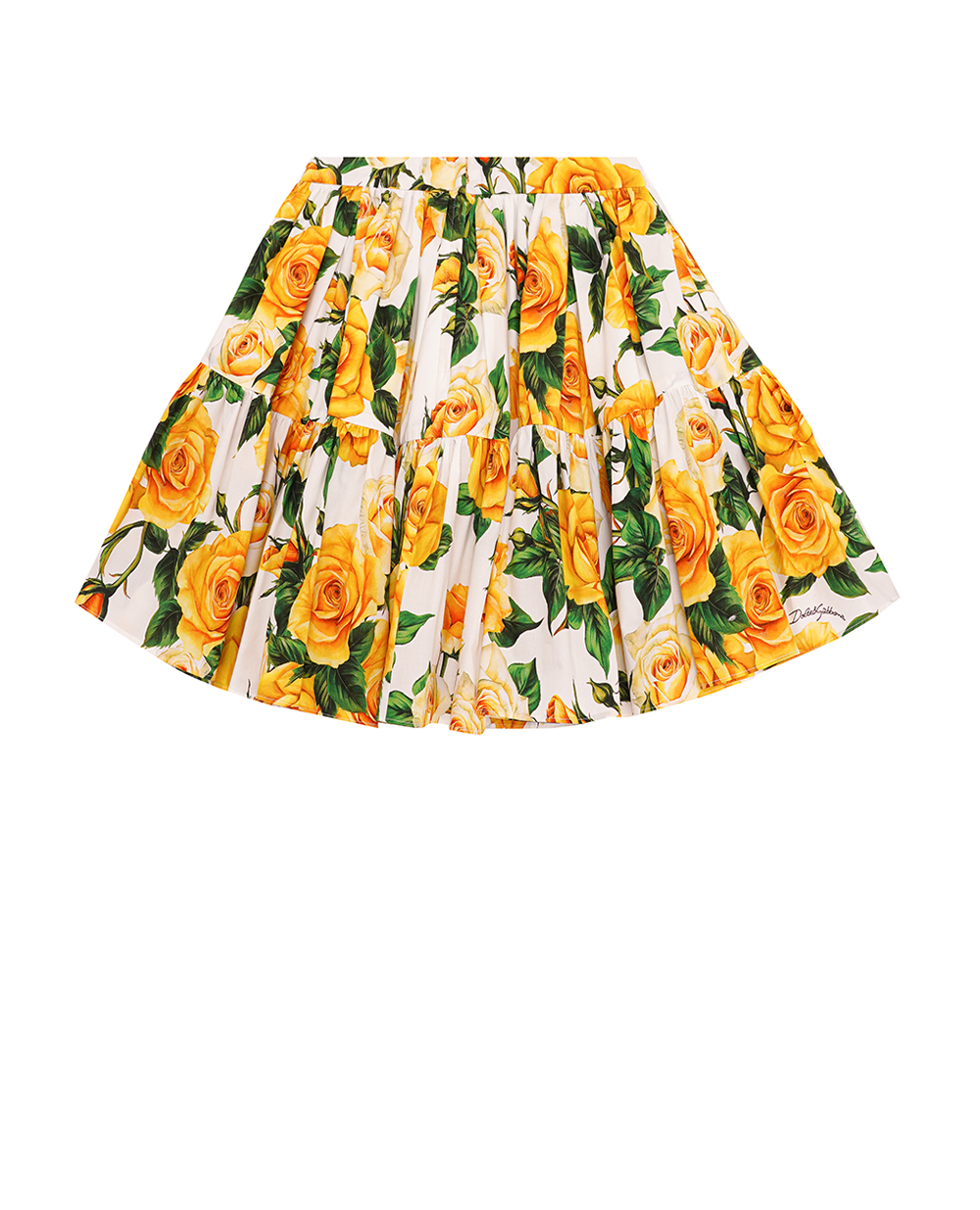 Детская юбка Dolce&Gabbana Kids L54I49-HS5QR-B, желтый цвет • Купить в интернет-магазине Kameron