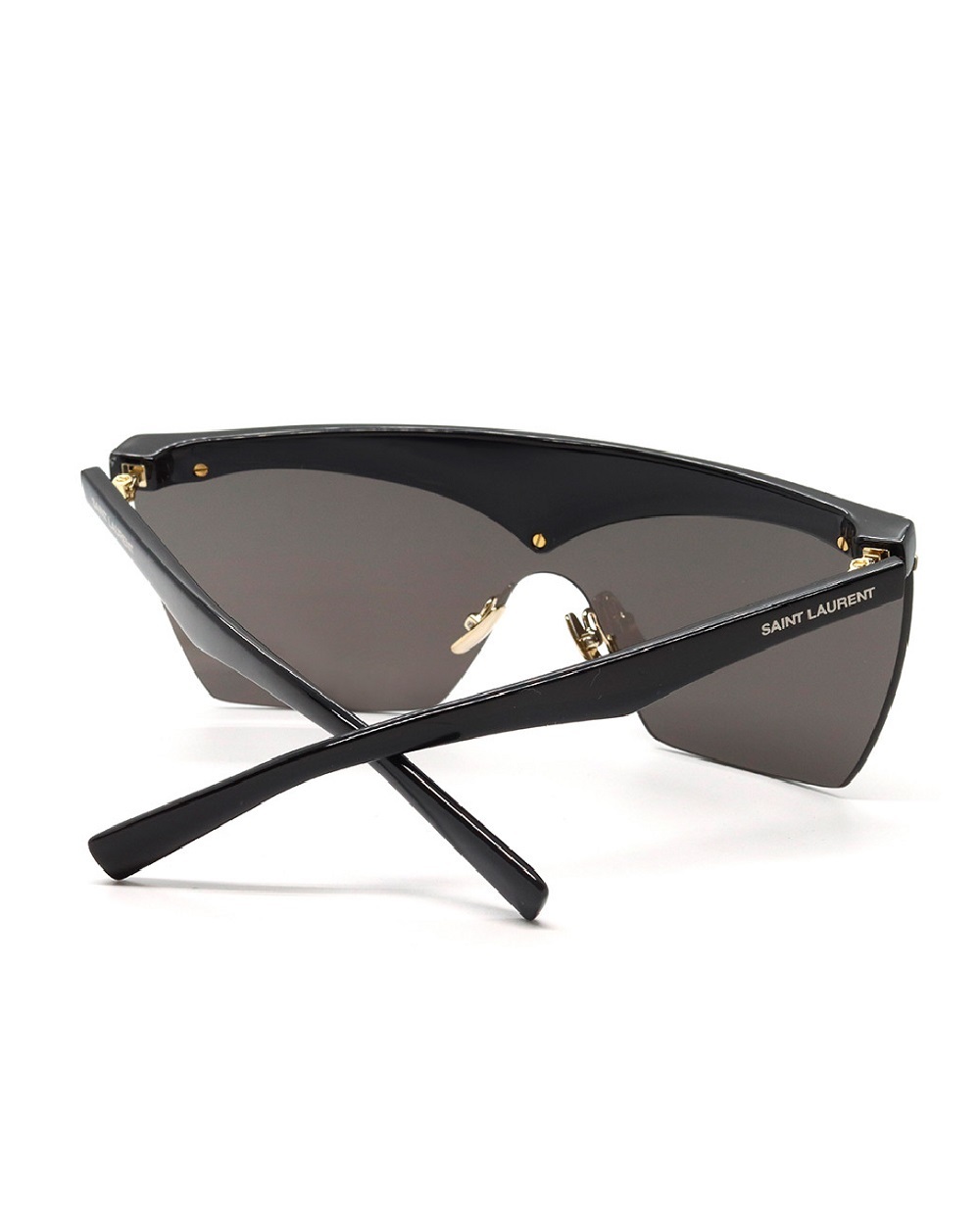 Сонцезахисні окуляри Saint Laurent SL 614 MASK-001, чорний колір • Купити в інтернет-магазині Kameron