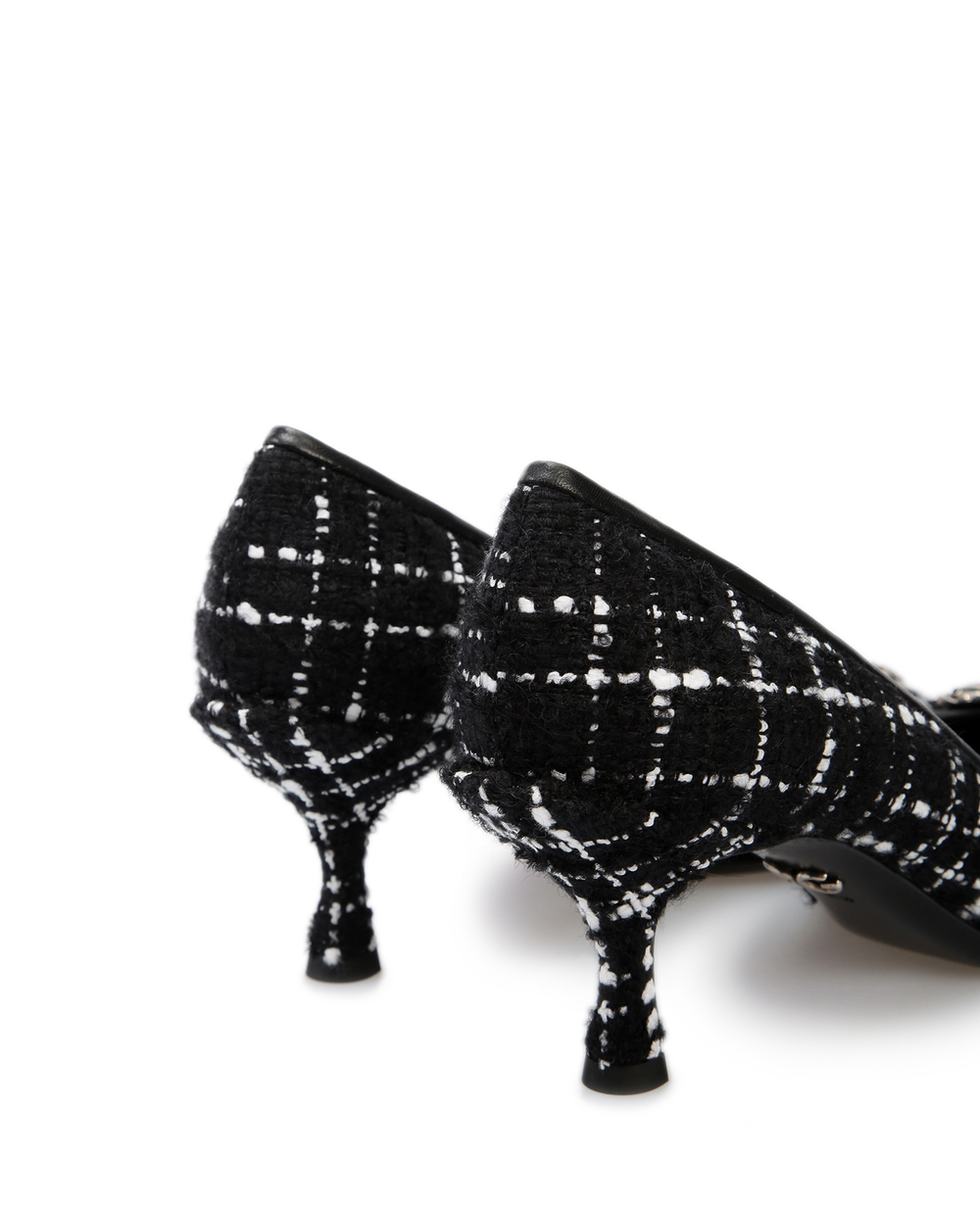 Твідові човники Amore Dolce&Gabbana CD1360-AJ858, чорний колір • Купити в інтернет-магазині Kameron