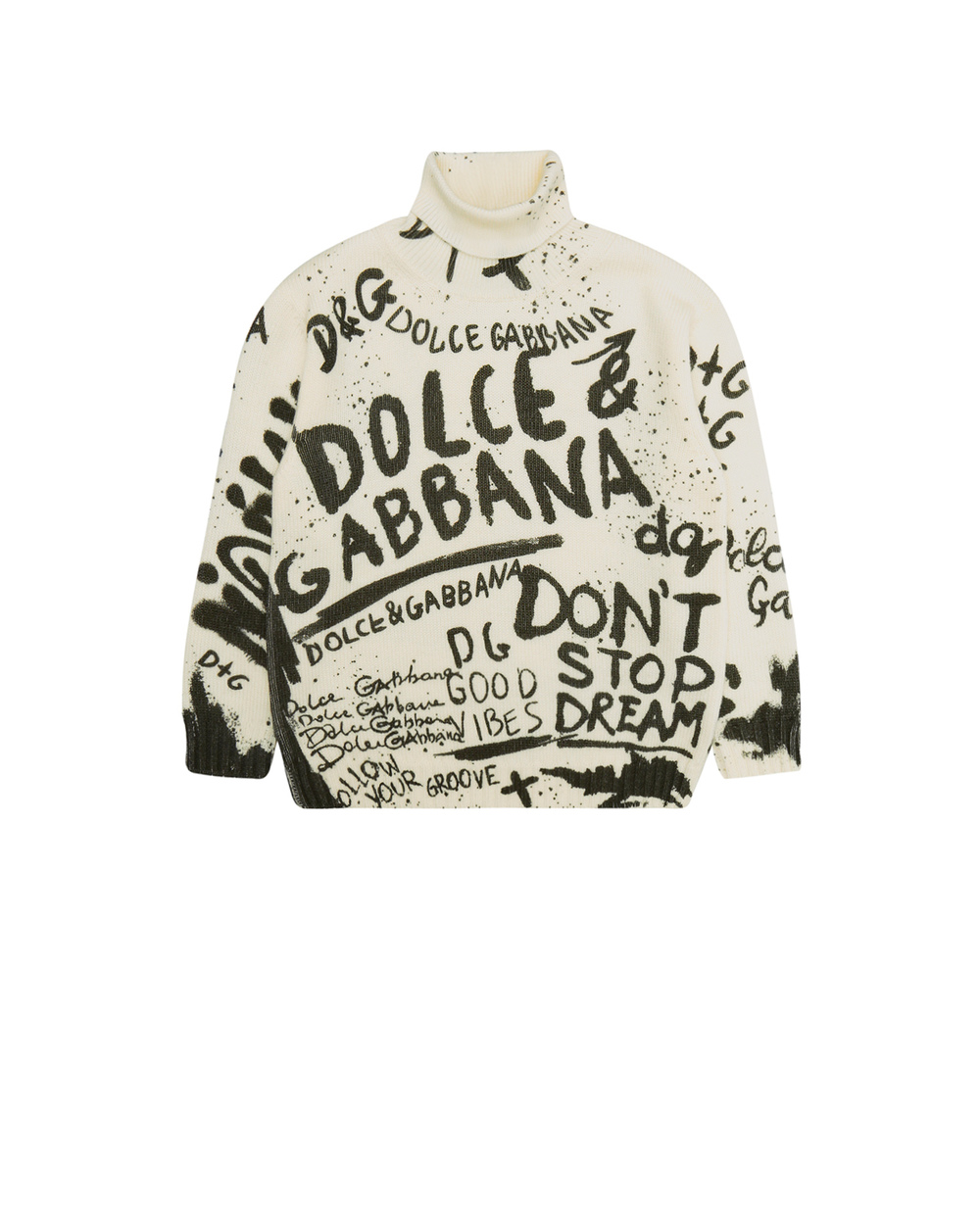 Вовняний светр Dolce&Gabbana Kids L4KWA7-JAHIW-S, білий колір • Купити в інтернет-магазині Kameron