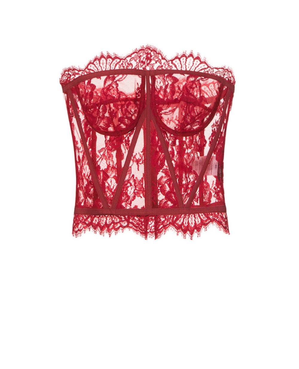 Кружевной корсет Dolce&Gabbana F72X4T-HLMQJ, красный цвет • Купить в интернет-магазине Kameron