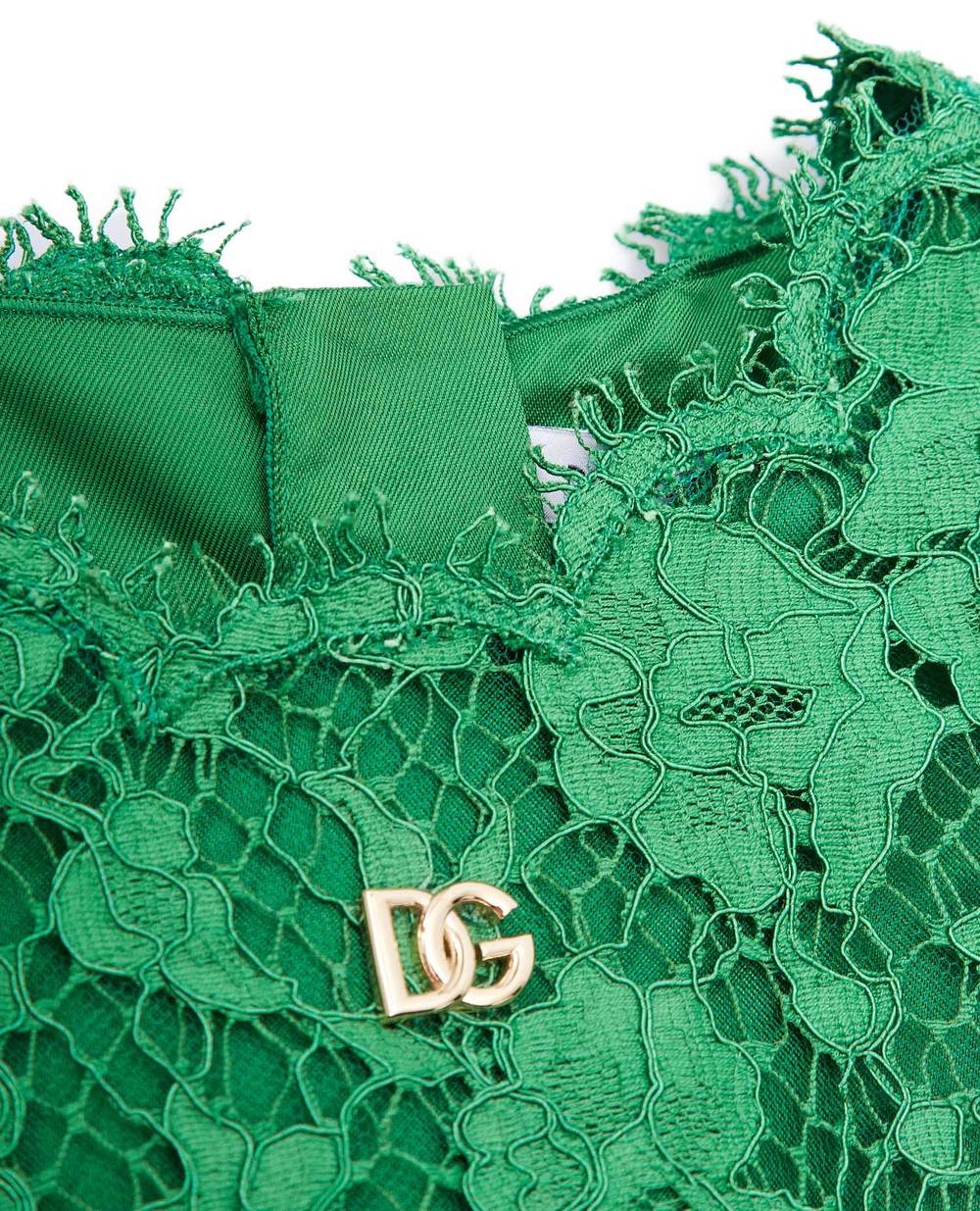 Детское платье Dolce&Gabbana Kids L52DS2-FLM98-S, зеленый цвет • Купить в интернет-магазине Kameron