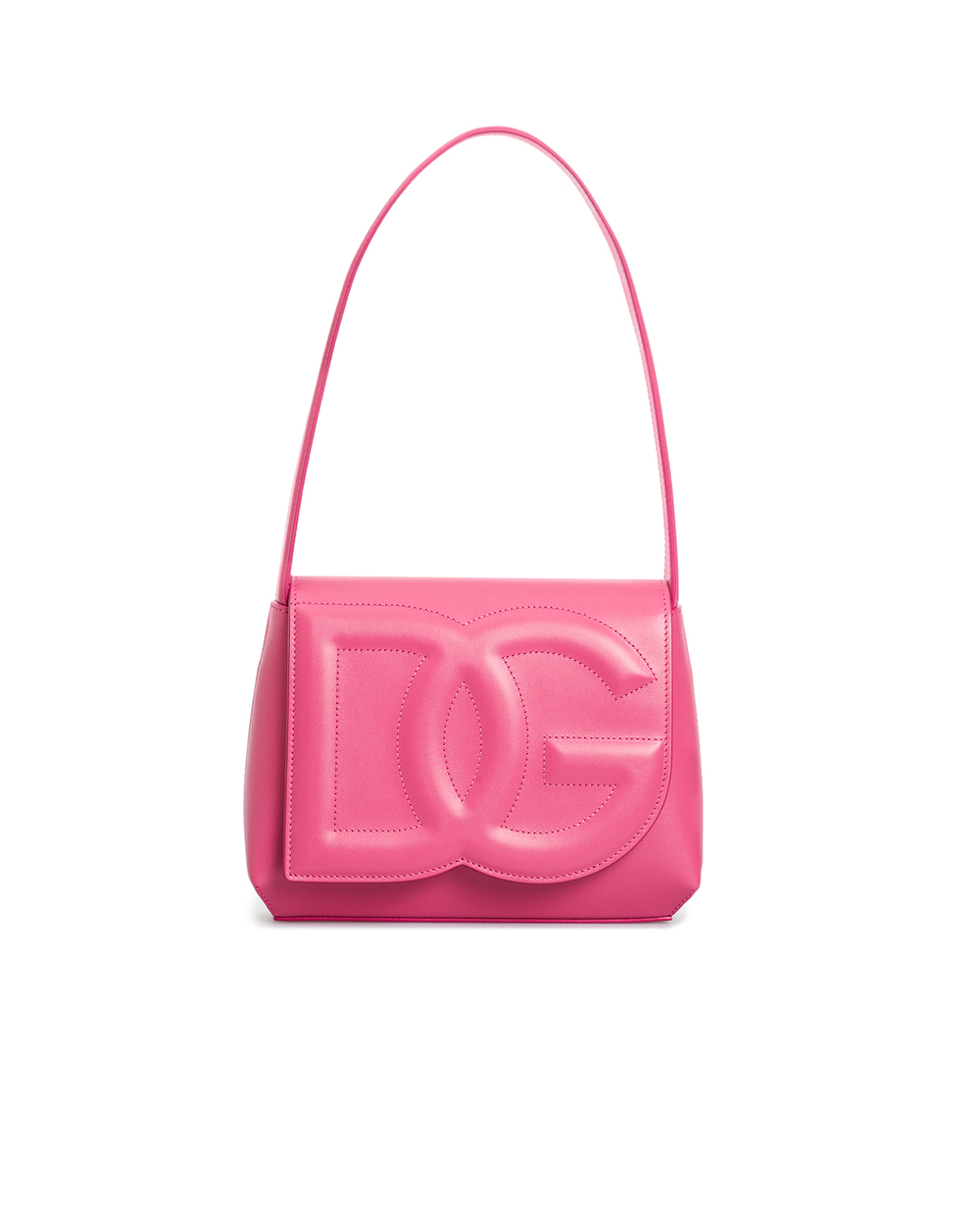Шкіряна сумка DG Logo Dolce&Gabbana BB7516-AW576, рожевий колір • Купити в інтернет-магазині Kameron