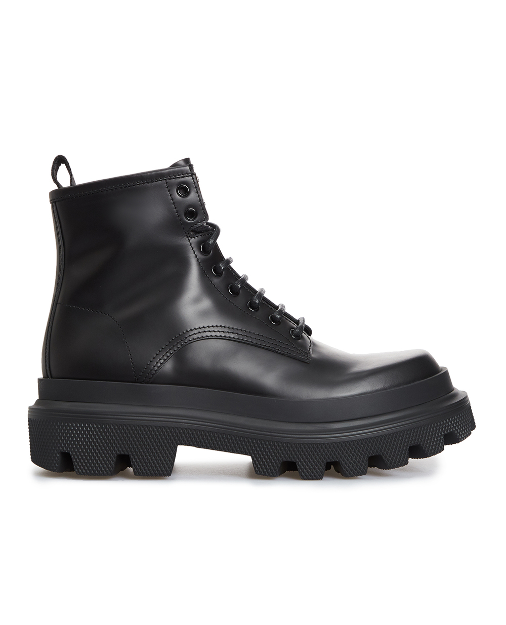 Кожаные ботинки Dolce&Gabbana A60566-AB640, черный цвет • Купить в интернет-магазине Kameron