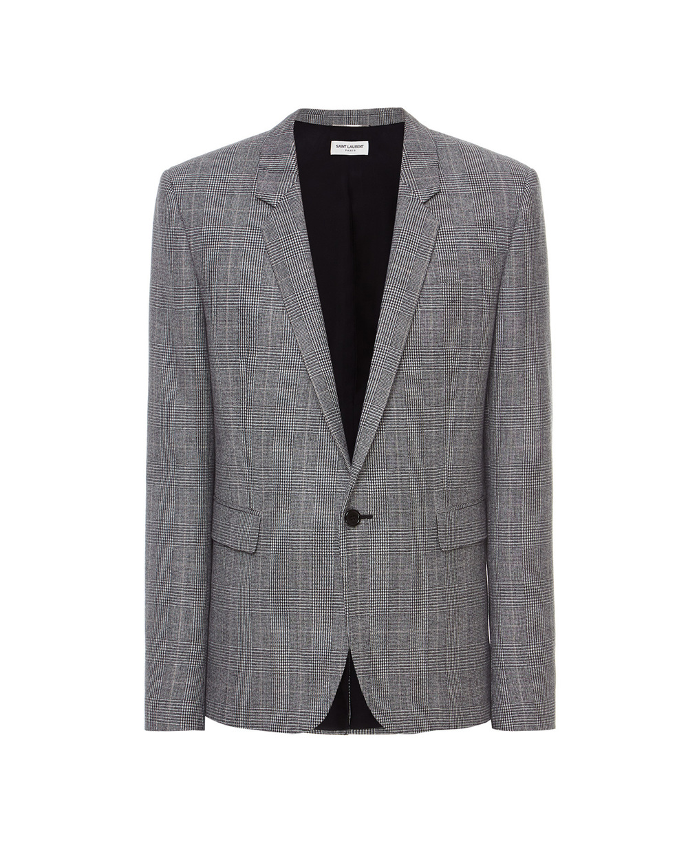 Шерстяной пиджак Saint Laurent 600331-Y1B54, серый цвет • Купить в интернет-магазине Kameron