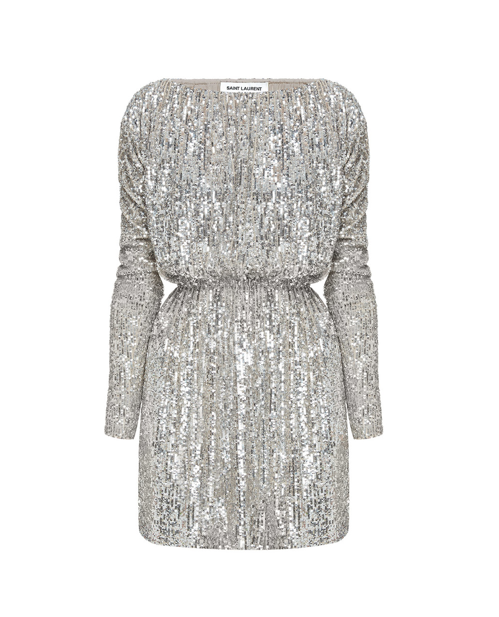 Платье Saint Laurent 611963-YBOK2, серебряный цвет • Купить в интернет-магазине Kameron