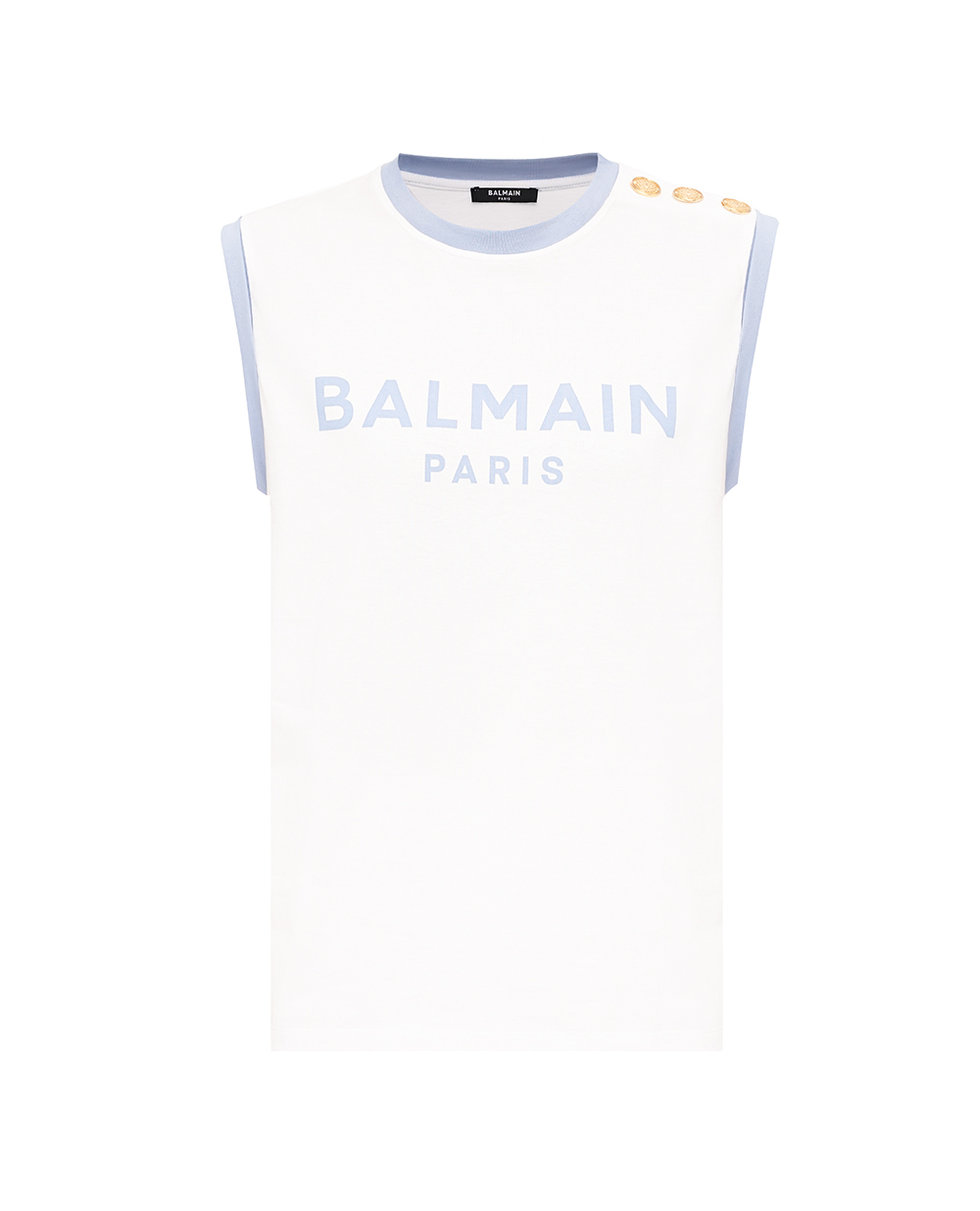 Майка Balmain CF1ED002BB02, білий колір • Купити в інтернет-магазині Kameron