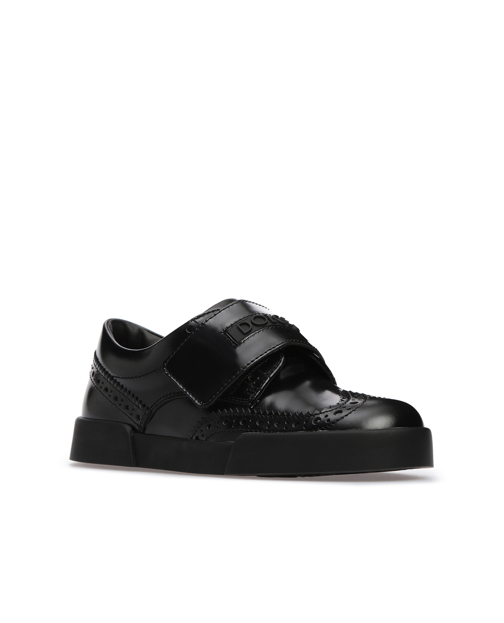 Кожаные броги Dolce&Gabbana Kids DA0725-A1428-M, черный цвет • Купить в интернет-магазине Kameron