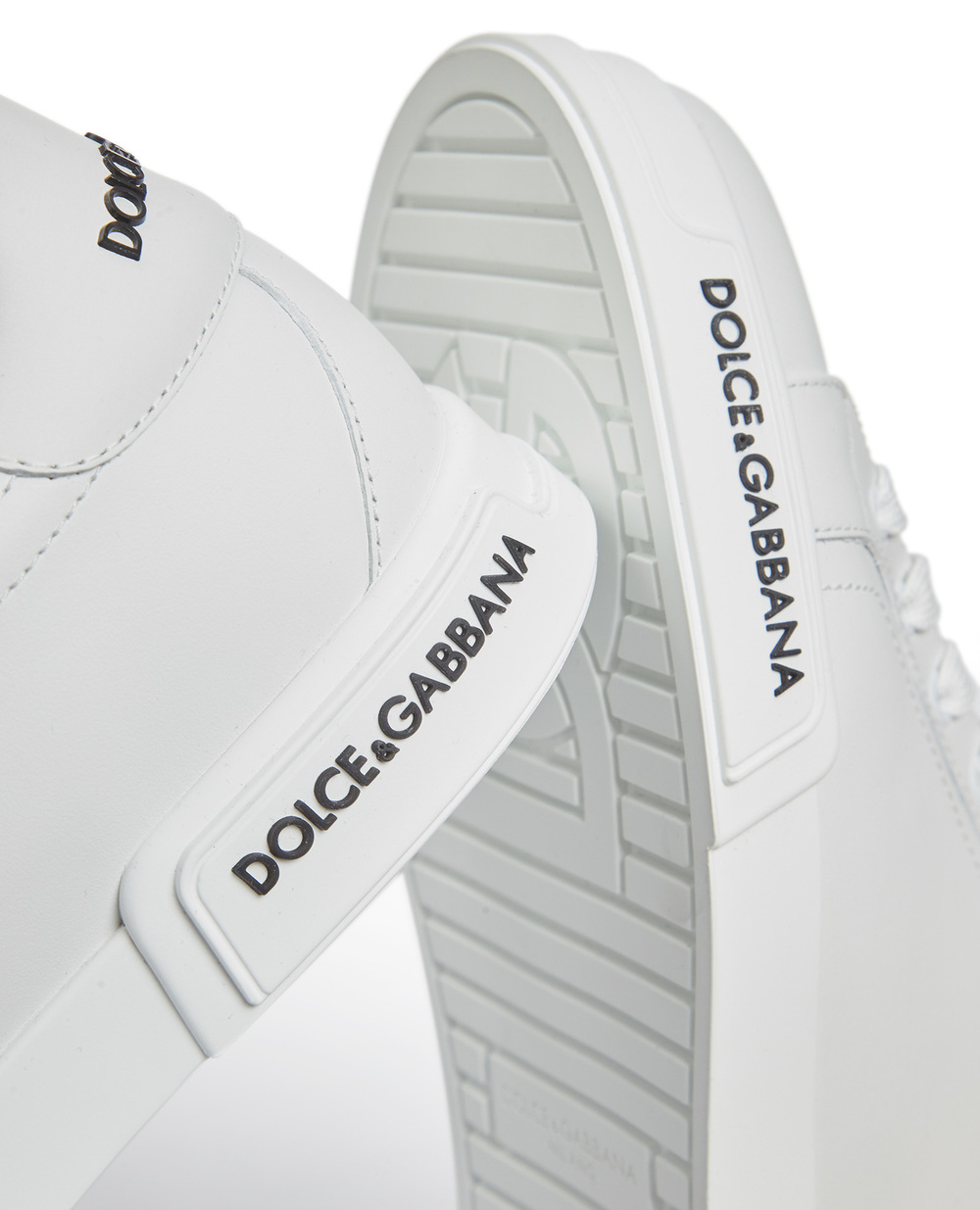 Кожаные сникеры Portofino Dolce&Gabbana CS2213-AA335, белый цвет • Купить в интернет-магазине Kameron