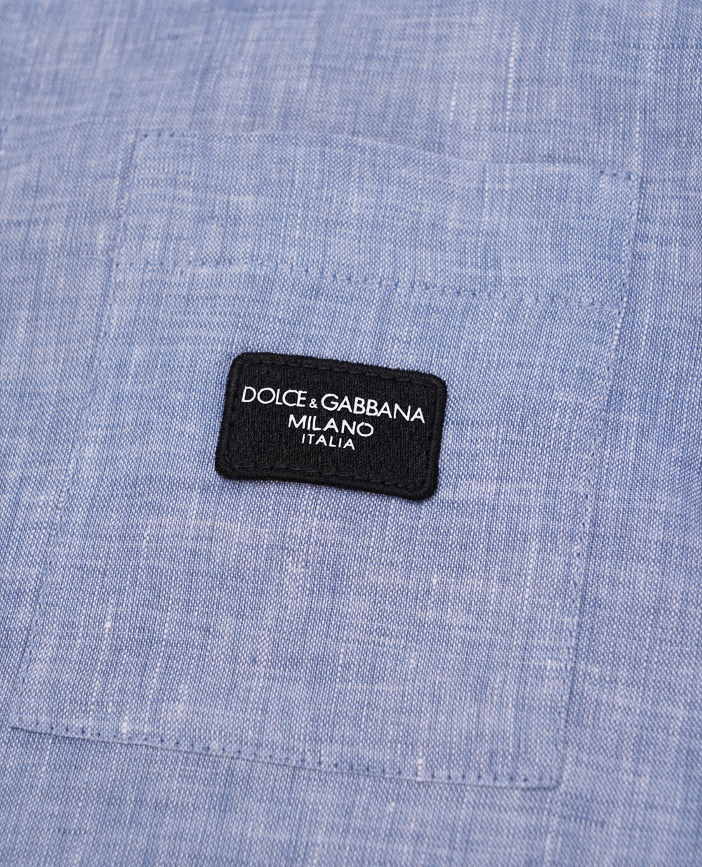 Дитяча льняна сорочка (костюм) Dolce&Gabbana Kids L44S02-FU4LG-S, блакитний колір • Купити в інтернет-магазині Kameron