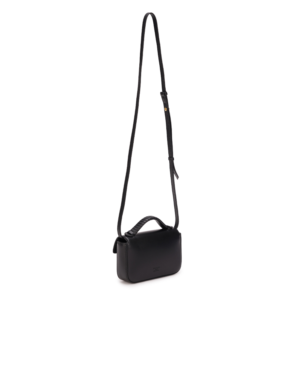Шкіряна сумка B-Buzz Balmain CN1DG811LAVE, чорний колір • Купити в інтернет-магазині Kameron