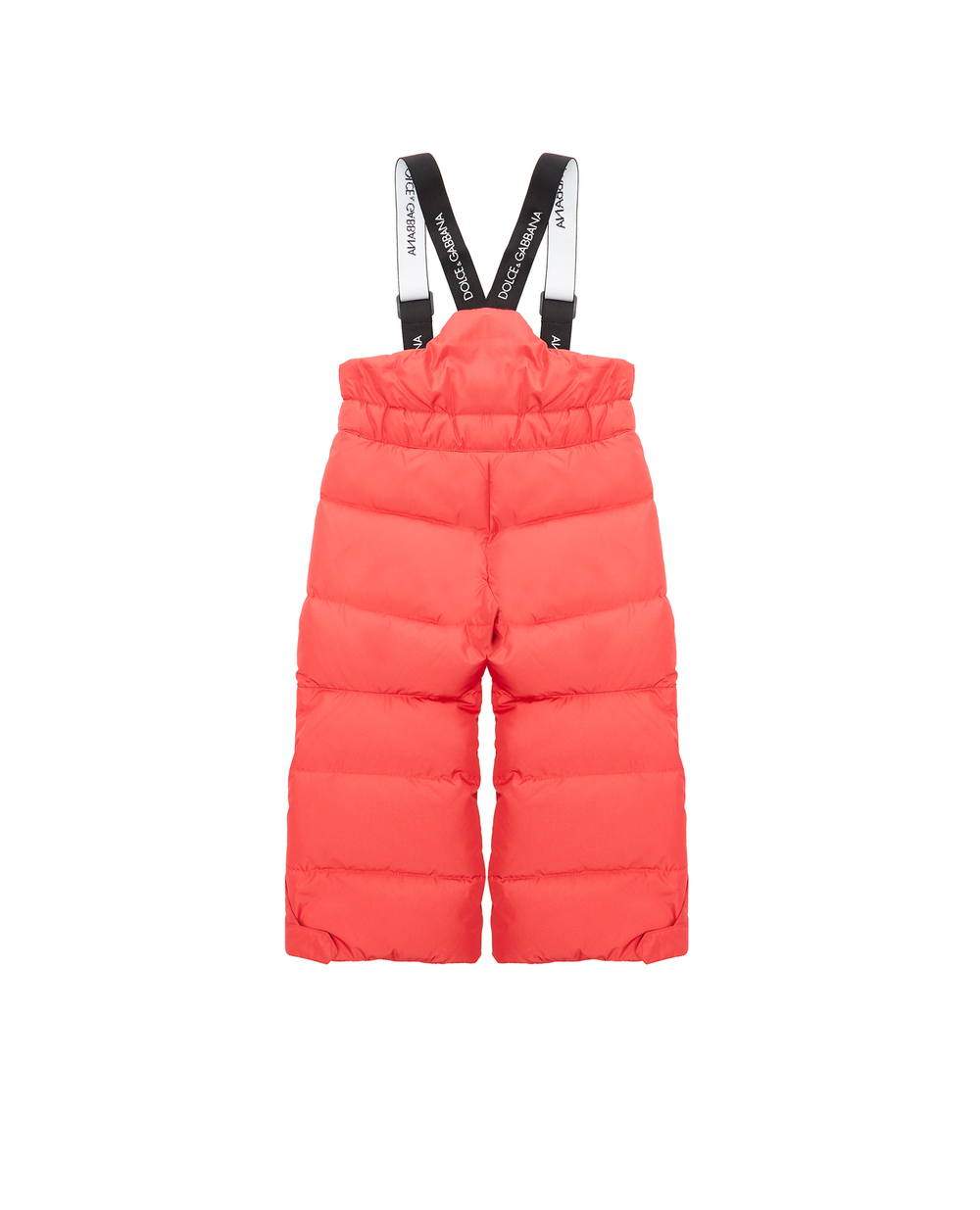 Детские  пуховые брюки Dolce&Gabbana Kids L4JPZ8-G7TSN-B, красный цвет • Купить в интернет-магазине Kameron