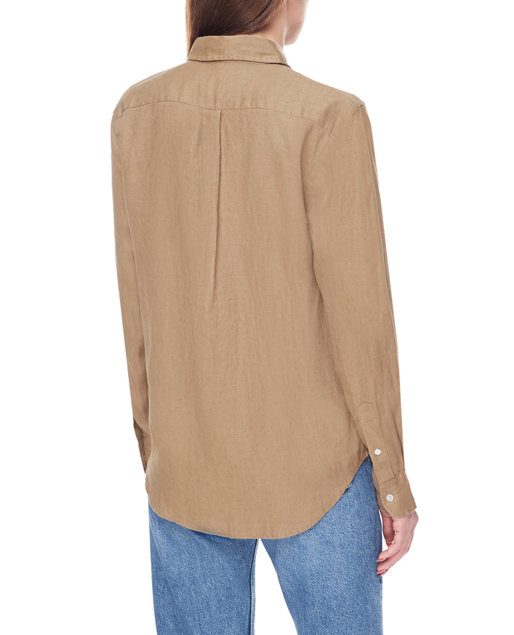 Льняная рубашка Polo Ralph Lauren 211920516005, бежевый цвет • Купить в интернет-магазине Kameron