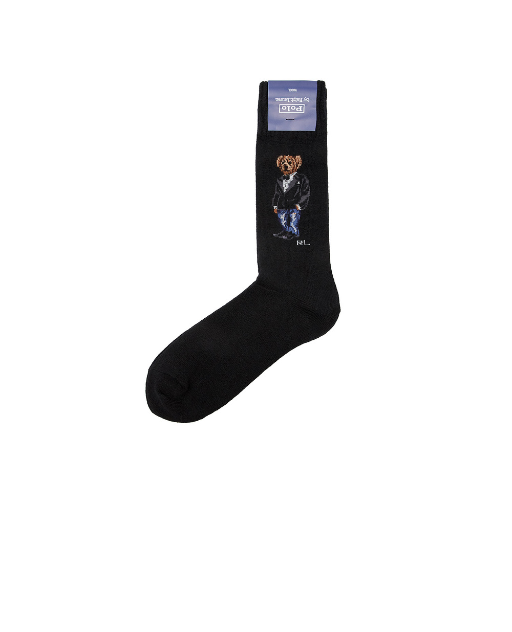 Вовняні шкарпетки Polo Ralph Lauren 449858067002, чорний колір • Купити в інтернет-магазині Kameron