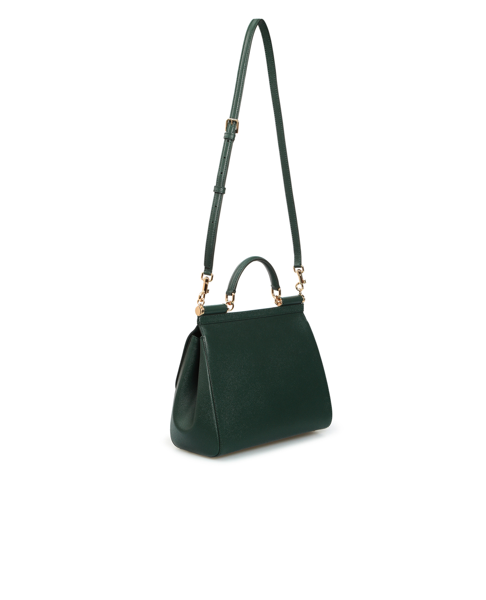 Кожаная сумка Sicily Dolce&Gabbana BB6235-A1001, зеленый цвет • Купить в интернет-магазине Kameron