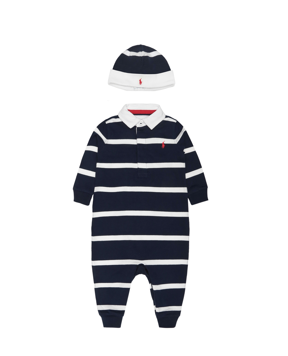 Подарочный набор (шапочка, человечек, игрушка) Polo Ralph Lauren Kids 320504056001, синий цвет • Купить в интернет-магазине Kameron